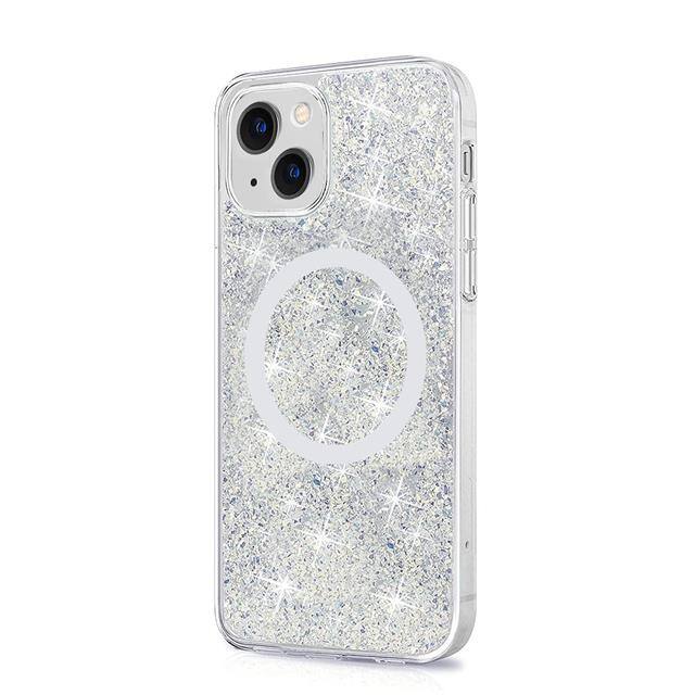 CP00123 WHITE CRYSTAL IPHONE 13 MINI CAS