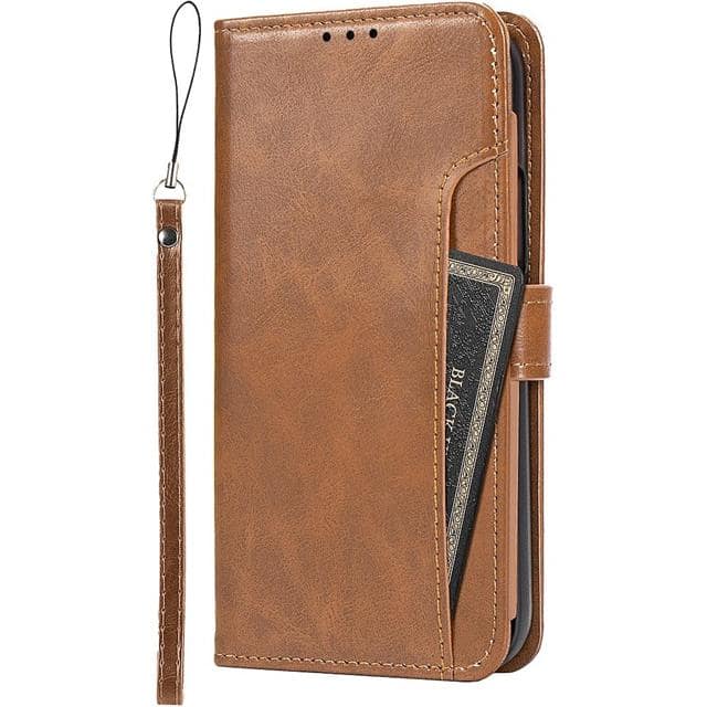 CP00323 Wallet Case for iPhone 14 -Brown
