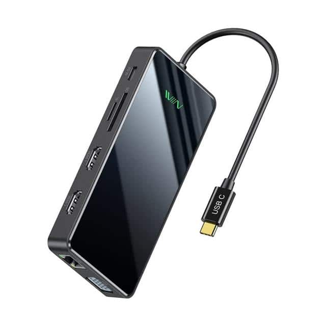 IVIIN 11-IN-1 USB-C QUADRUPLE DOCKING STATION VGA, USB TYPE C, USB DOCKING STA