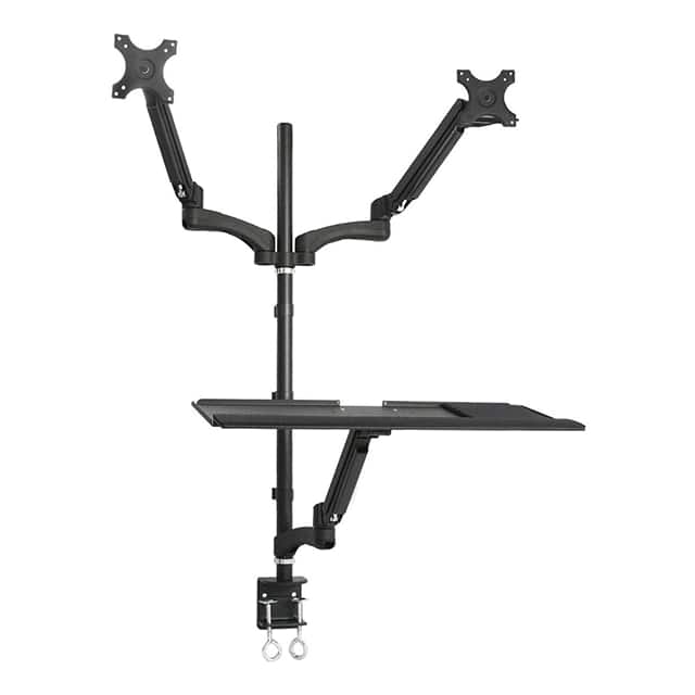 TYDS10022AABLK Sit-Stand Desk for 2 Monitors