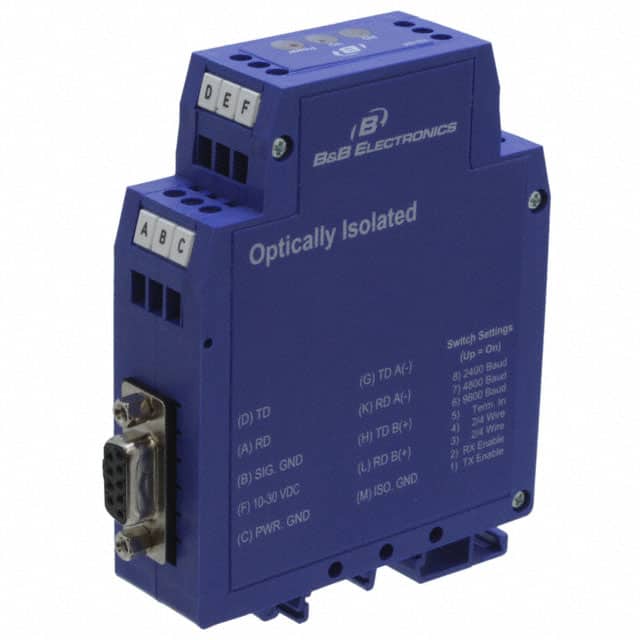BB-485LDRC9 CONVERTER RS232 TO RS485 DIN MNT