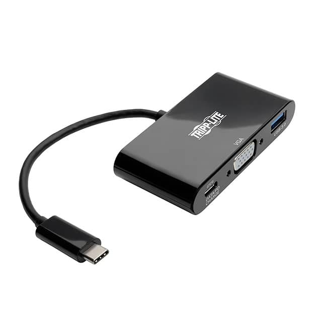 U444-06N-VUB-C USB-C TO VGA ADAPTER W/USB-A HUB