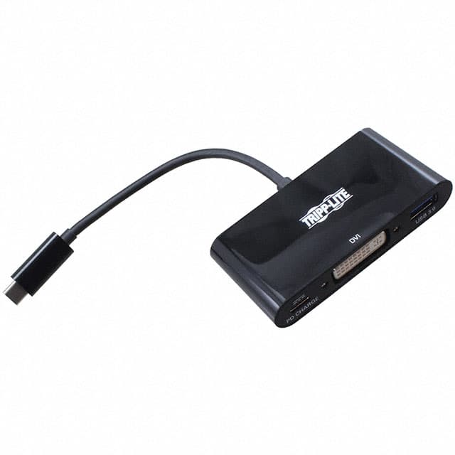 U444-06N-DUB-C USB-C TO DVI ADAPTER WITH USB-A