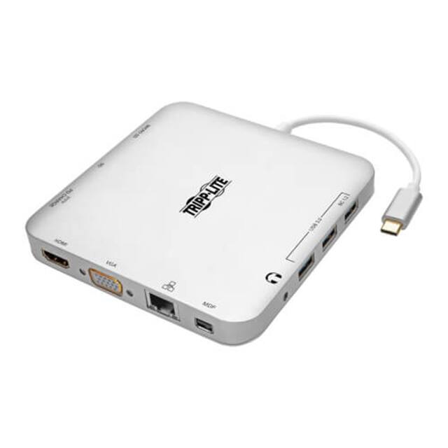 U442-DOCK2-S USB-C LAPTOP DOCKING STATION W/