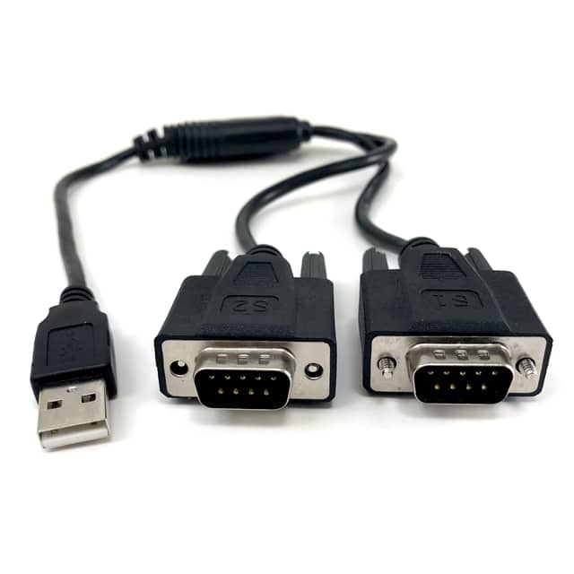 E07-162 USB 2.0 TO DUAL SERIAL DB9 ADPTR