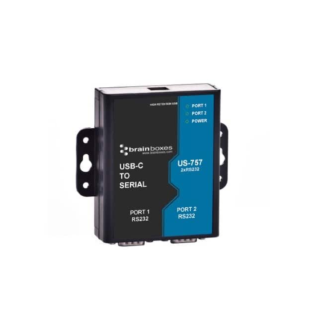 US-757 USB-C 2 PORT USB RS232 HUB