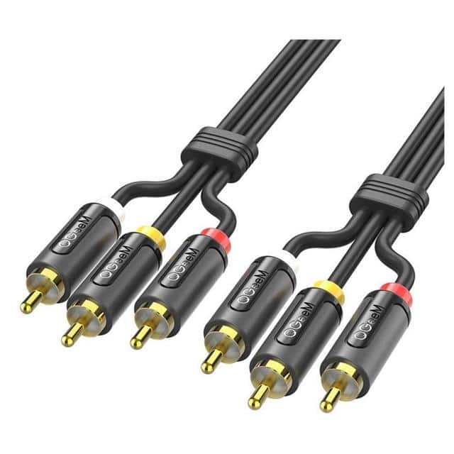 QGEEM 3RCA MALE TO MALE CABLE RCA TO RCA