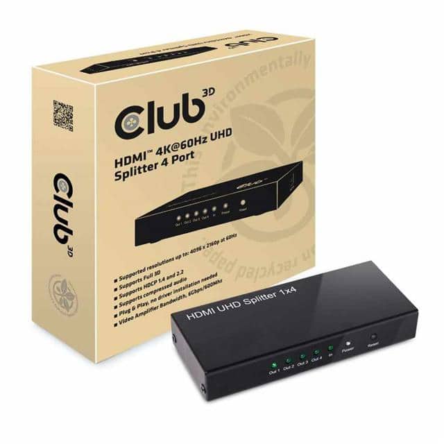 CSV-1380 HDMI 4K60HZ 20 UHD SPLI4PORTSBK