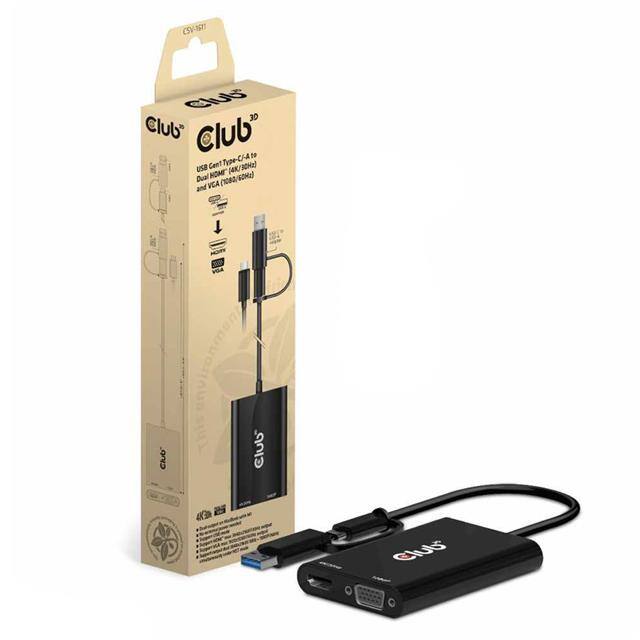117-0693 USB-C/A Gen1 to Dual HDMITM (4K/