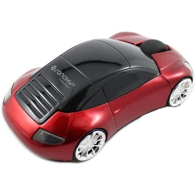 SANOXY-CAR-MOUSE-RED Car Shape Mouse