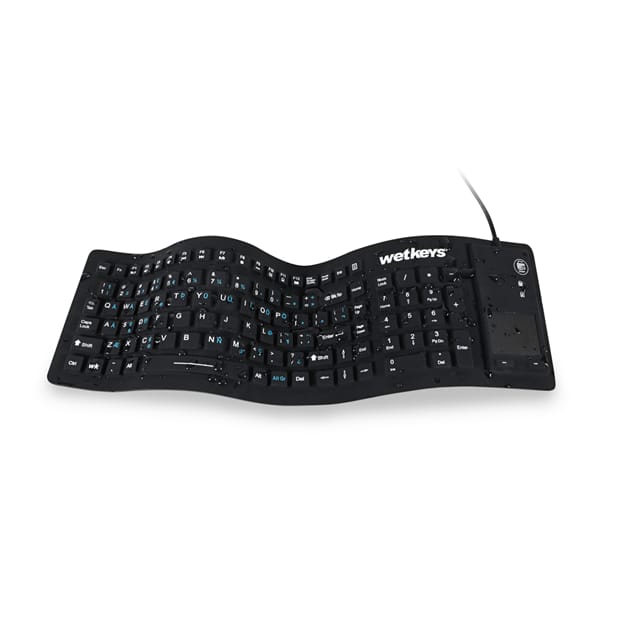 KBWKFC103STI-BK WetKeys "Flex Touch" Full-size F