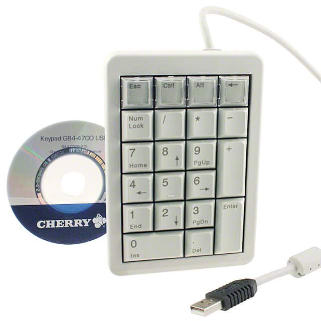 G84-4700LUCUS-0 KEYPAD 21 KEYS LT GRY 4"