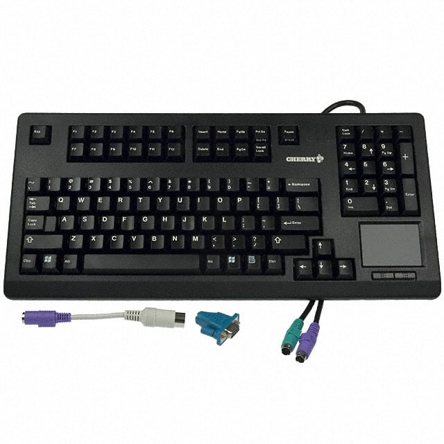 G80-11900HVMUS KEYBOARD COMPACT 104 KEY PS2 BLK
