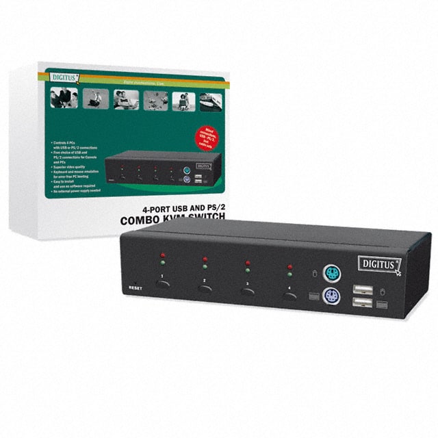 DC-12202-1 COMBO KVM SWITCH 1USER 4PCS