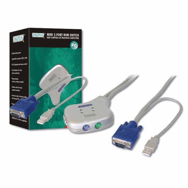 DC-OC12U POCKET KVM SWITCH PS/2 2-PORT