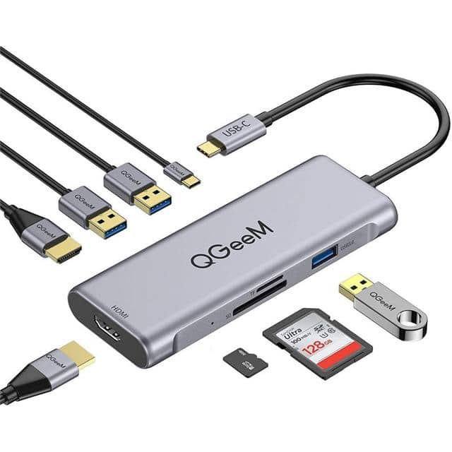 UCH087 2 HDMI, 3 USB 3.0, PD, HDMI, SD,