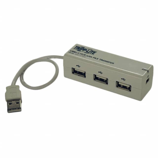 U227-FT3-R 3-PORT USB 2.0 HUB W/ FILE TRANS