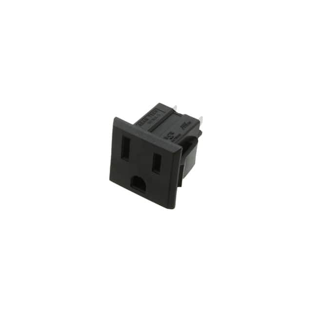 NEMA-5-1-B RECEPTACLE, PANEL SNAP, SOLDER H