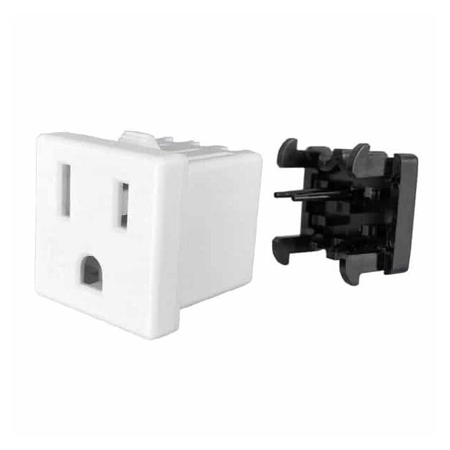739W-X2/45-WH1 PWR ENT RCPT NEMA5-15 PANEL IDC