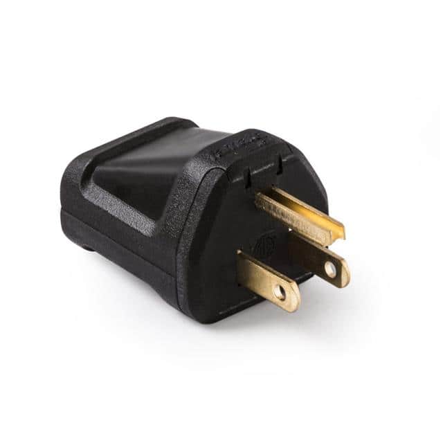 0-1101-N NEMA Plug Male 15A + T Black