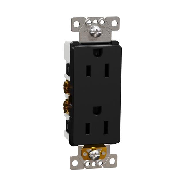 SQR44101BK TR 15A RECEPTACLE RESI BK