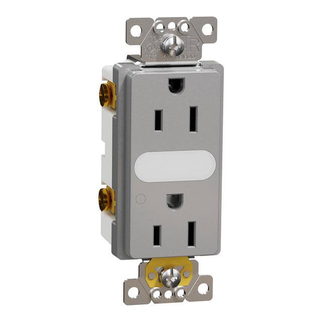 SQR57101GY TR 15A LIGHTED RECEPTACLE RESI G