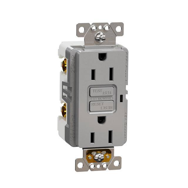 SQR51101GY TR GFCI 15A RECEPTACLE RESI GY