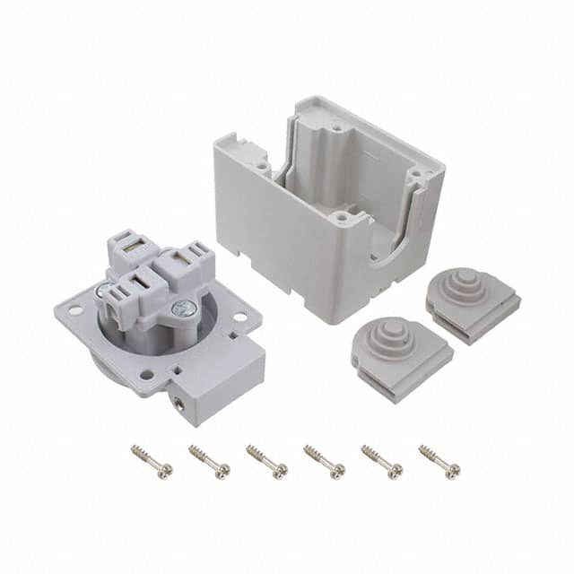 DMRGR-M RCPT DIN RAIL MNT 15A IP44 GRAY
