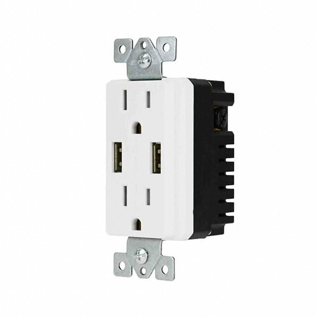 48-0204-WH 4.0A DCOR DUPLEX USB RECEPTACLE
