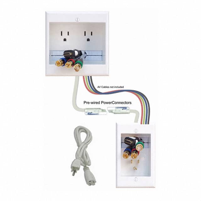 TWO-CK POWERBRIDGE INWALL 2OUTLET POWER