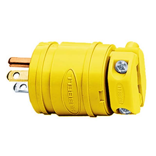 HBL1447 ELASTOGRIP PLUG, 15A 125V, 5-15P