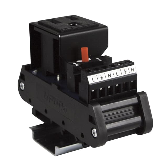 IMACP01-CB5 DIN RAIL REC. WITH CIRCUIT BREAK