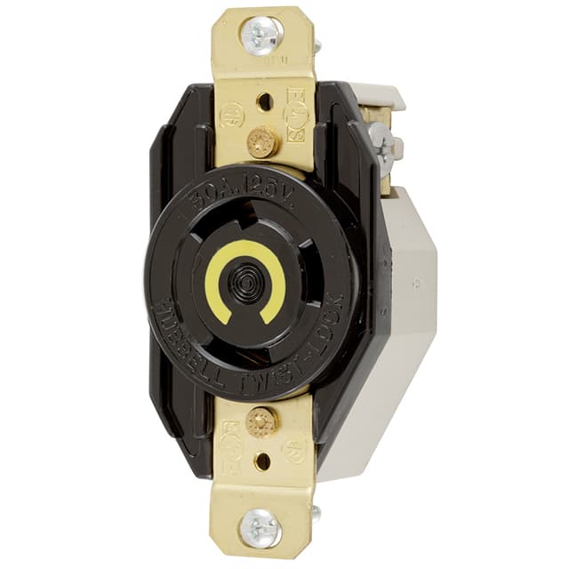 HBL2610 LKG RCPT, 30A 125V, L5-30R, BK
