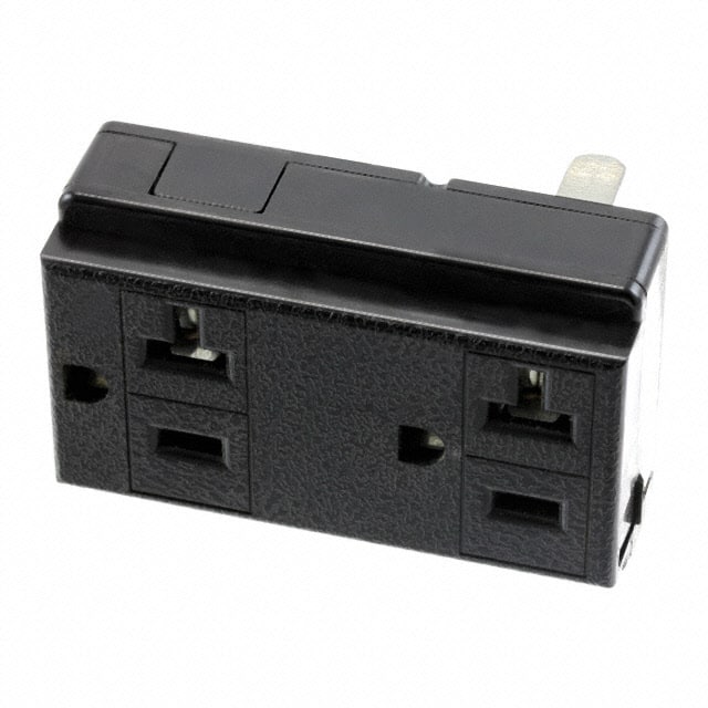 406249-1 RCPT,DPLX,20A,2'',5/8W,L2,BLACK