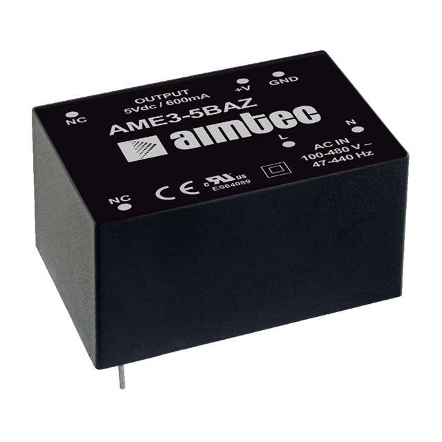 AME3-3.3SBAZ AC/DC CONVERTER 3.3V 2.3W