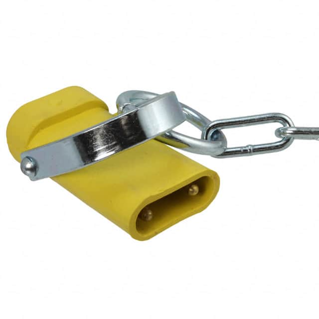1300190004 CONN PLUG DB 2POS YEL 2' CHAIN