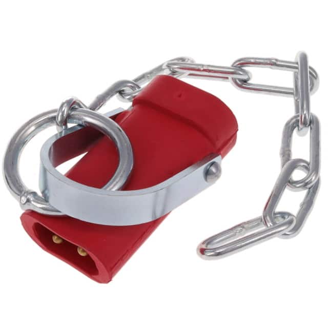 1300190012 CONN PLUG DB 2POS RED 1' CHAIN