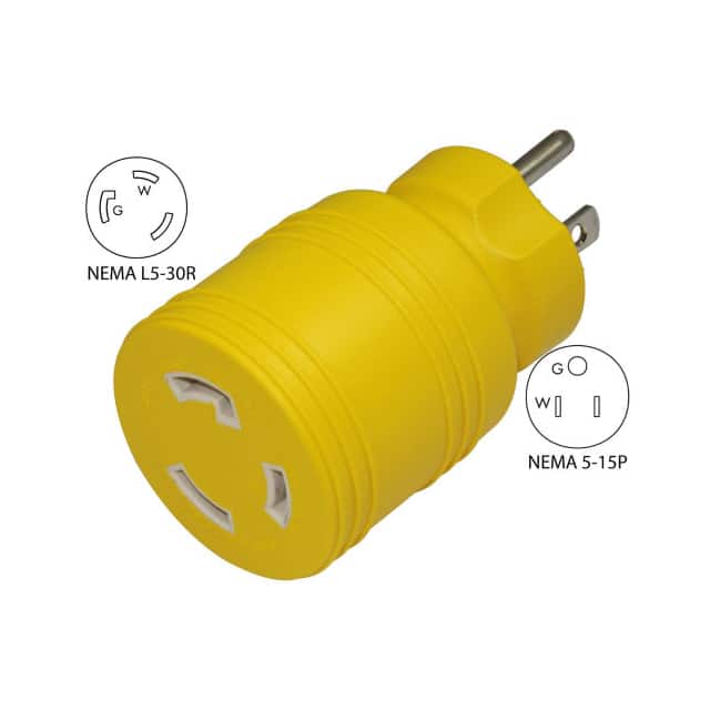30222-YW 15 TO 30-AMP LOCKING ADAPTER W/N