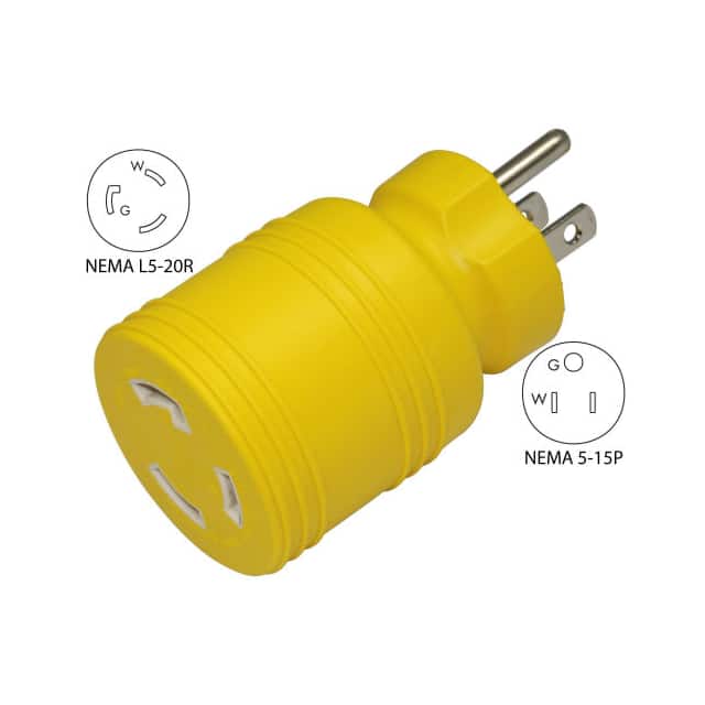 30221-YW 15 TO 20-AMP LOCKING ADAPTER W/N