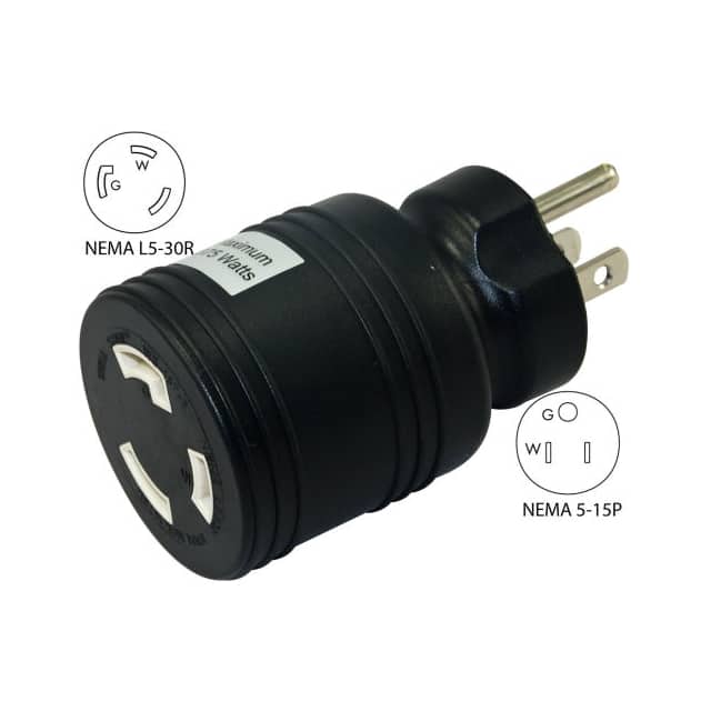 30222-BK 15 TO 30-AMP LOCKING ADAPTER W/N