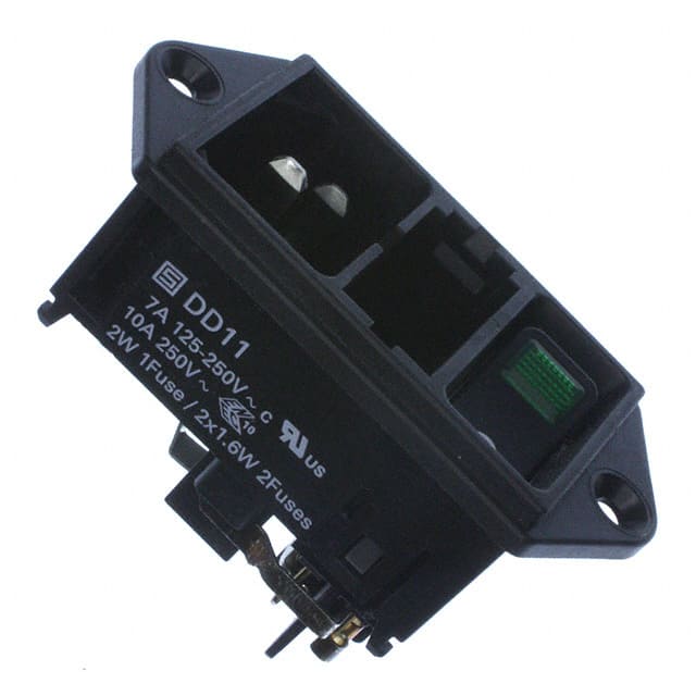 DD11.0114.1110 PWR ENT MOD RCPT IEC320-C14 PNL