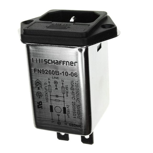 FN9260B-10-06 PWR ENT MOD RCPT IEC320-C14 PNL