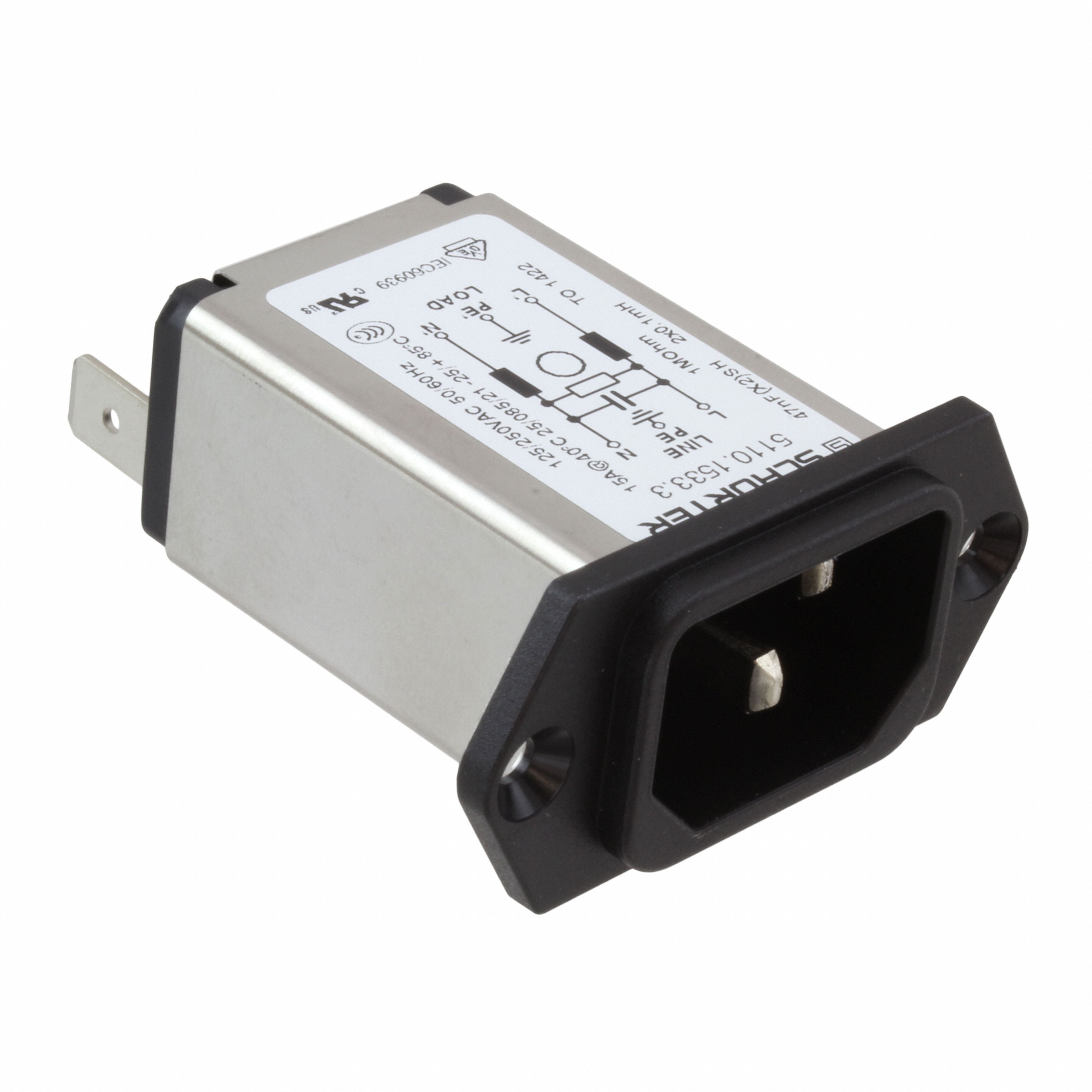 5110.1533.3 PWR ENT RCPT IEC320-C14 PANEL QC