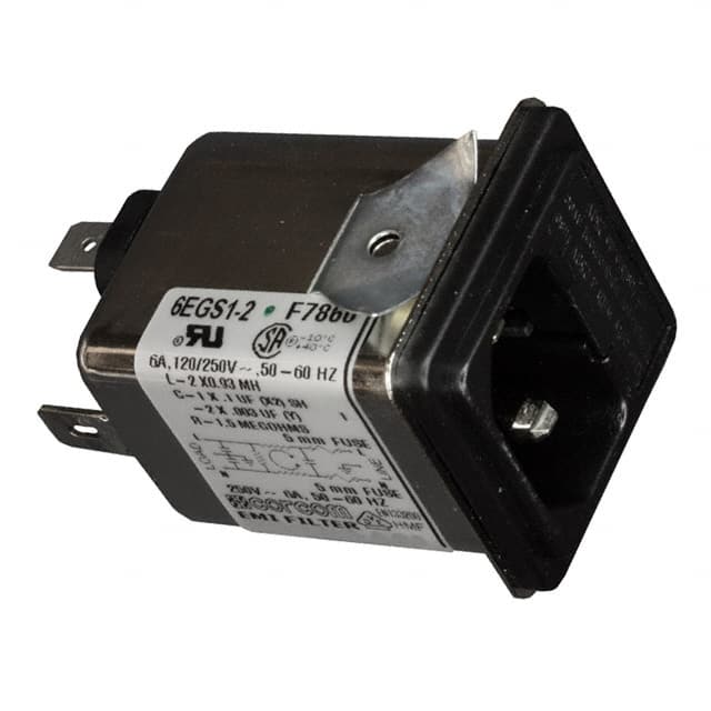 6609117-6 PWR ENT MOD RCPT IEC320-C14 PNL