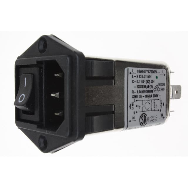 10CFE1 PWR ENT MOD RCPT IEC320-C14 PNL