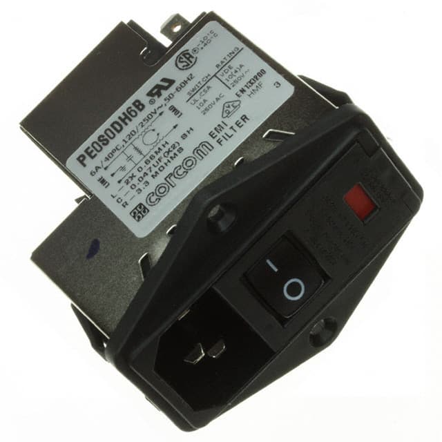 6609103-8 PWR ENT MOD RCPT IEC320-C14 PNL