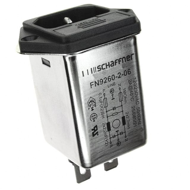 FN9260-2-06 PWR ENT MOD RCPT IEC320-C14 PNL