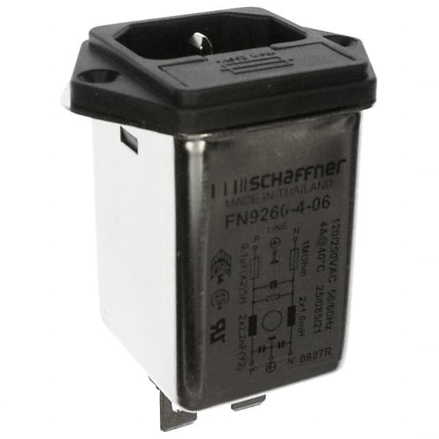 FN9260-4-06 PWR ENT MOD RCPT IEC320-C14 PNL