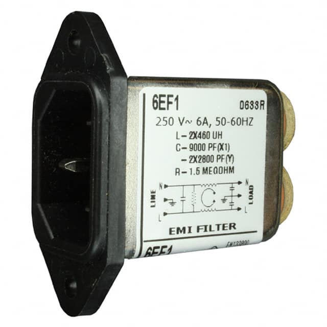 6609015-5 PWR ENT RCPT IEC320-C14 PANEL QC