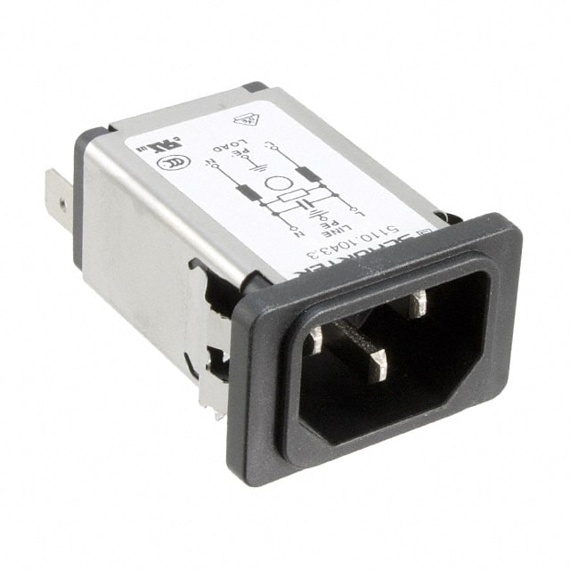 5110.0143.3 PWR ENT RCPT IEC320-C14 PANEL QC